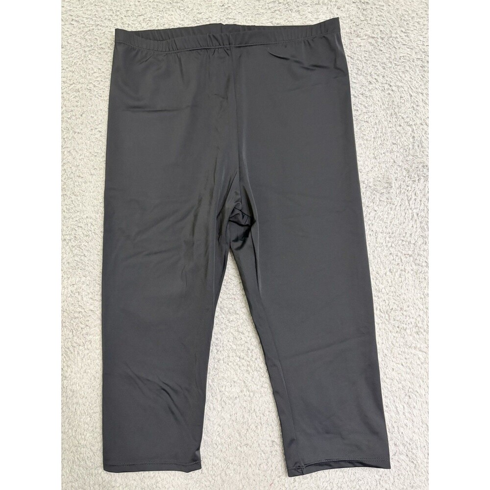 NWT Black Womens Swimsuits For All Chlorine Resistant Swim Capri Size 16